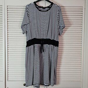 Torrid Black & White Striped Dress